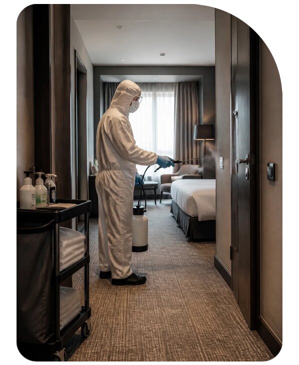 Дезинфекция отеля под ключ в Щёлкове по цене от 5202 р. | Сенат-Щлк